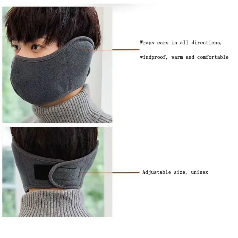 Bicycle Face Mask Outdoor Skiing And Cycling Thermal Windproof Ear Mask Motion Breathable Riding And Cold Proof Mask In_voghion.com