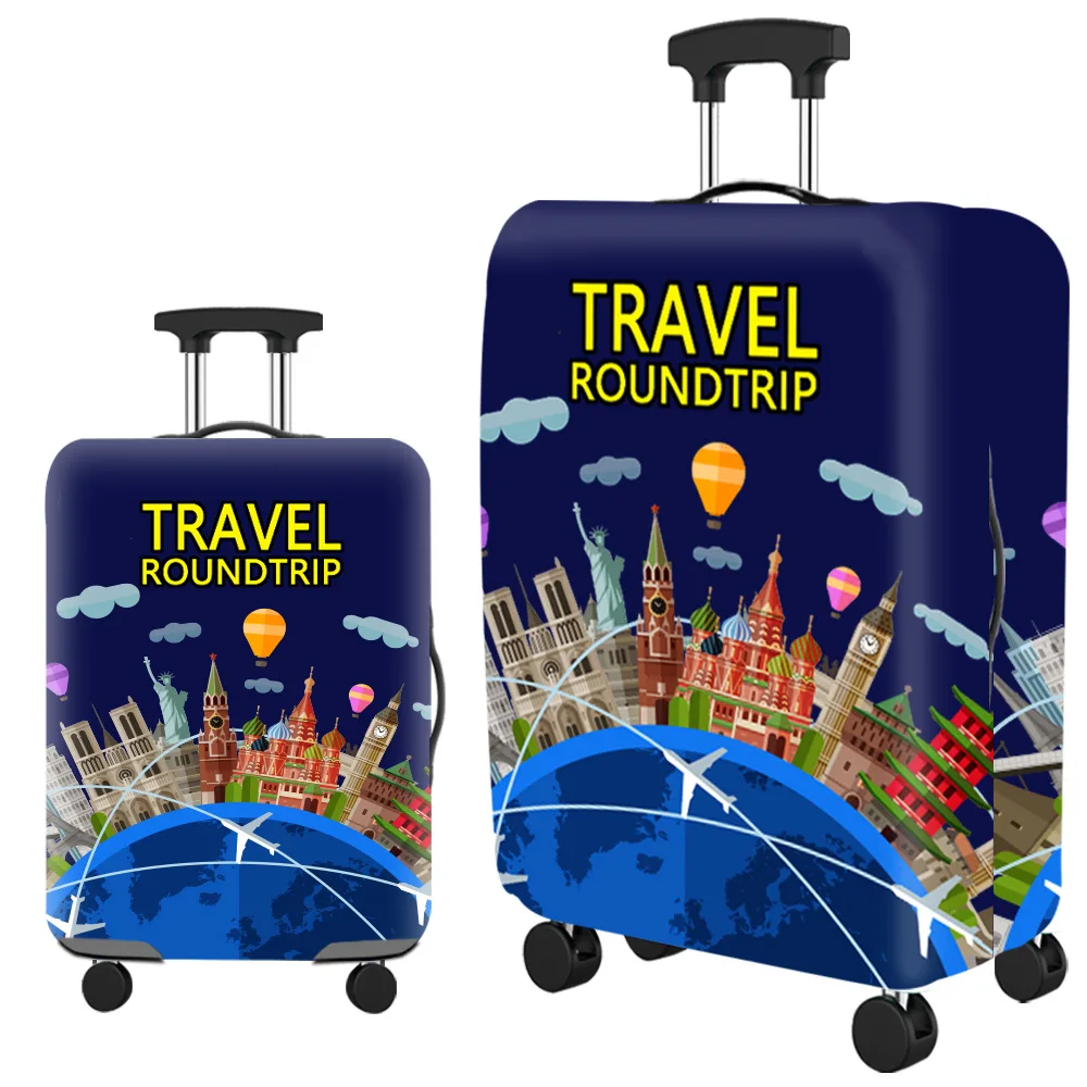 Luggage Cover Popular Luggage Protective Cover Elastic Cloth Thickened Dust-proof Trolley Suitcase Cover Travel Accessories For 18-30Inch Case