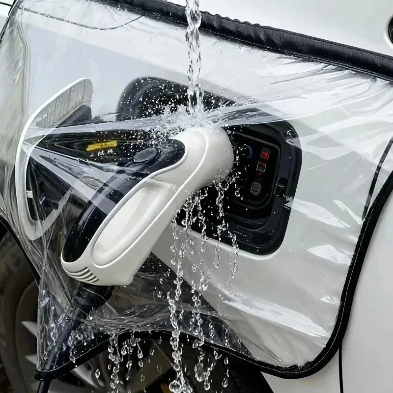 Universal Waterproof EV Charger Cover Outdoor Rain Dust Proof Protective Case for Electric Vehicle Charging Port and Connector