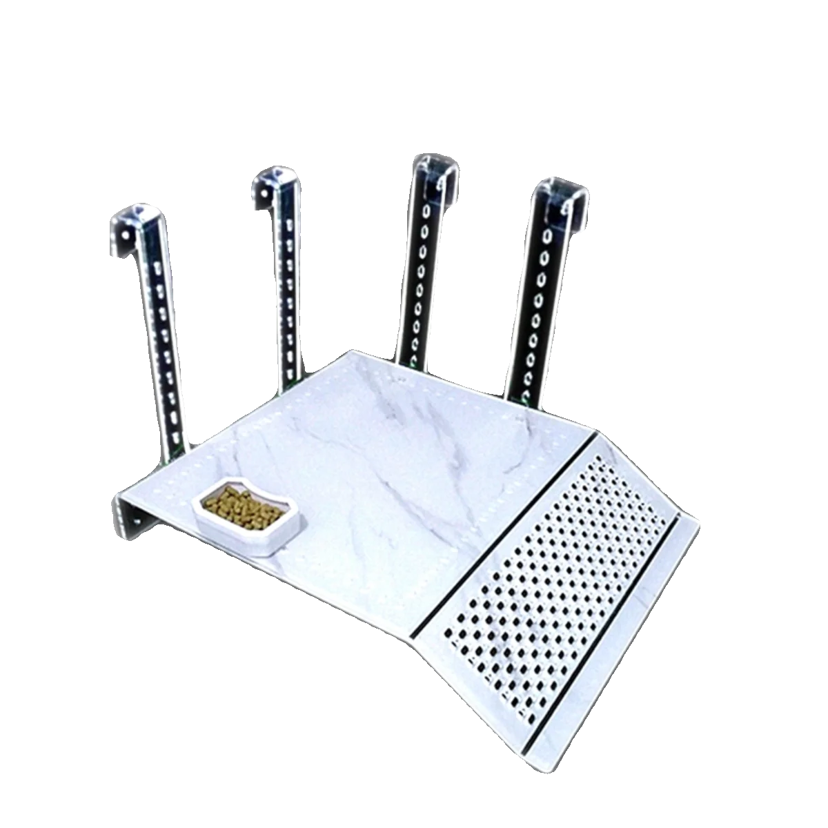 Acrylic Turtle Sunning Platform Climbing Tower Fi Tank Deep Water Turtle Ladder Winter Sp House Warm Room Anti-Escape Is...