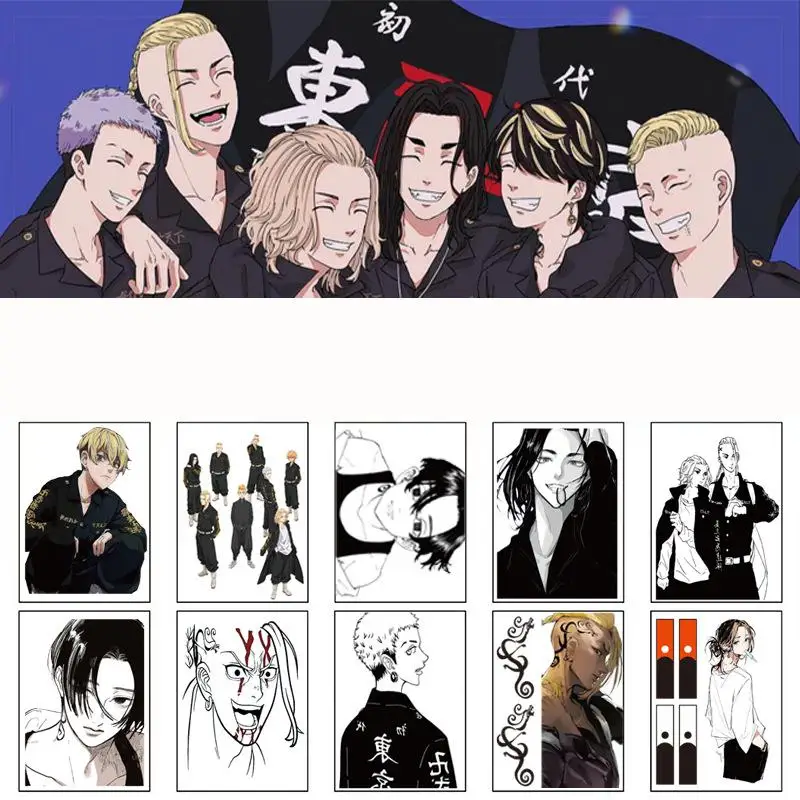 

10 Sheets Waterproof Temporary Tattoo Stickers Anime Cartoon Boy Tattoo Flash Tattoo Fake Tattoo Art Men Women