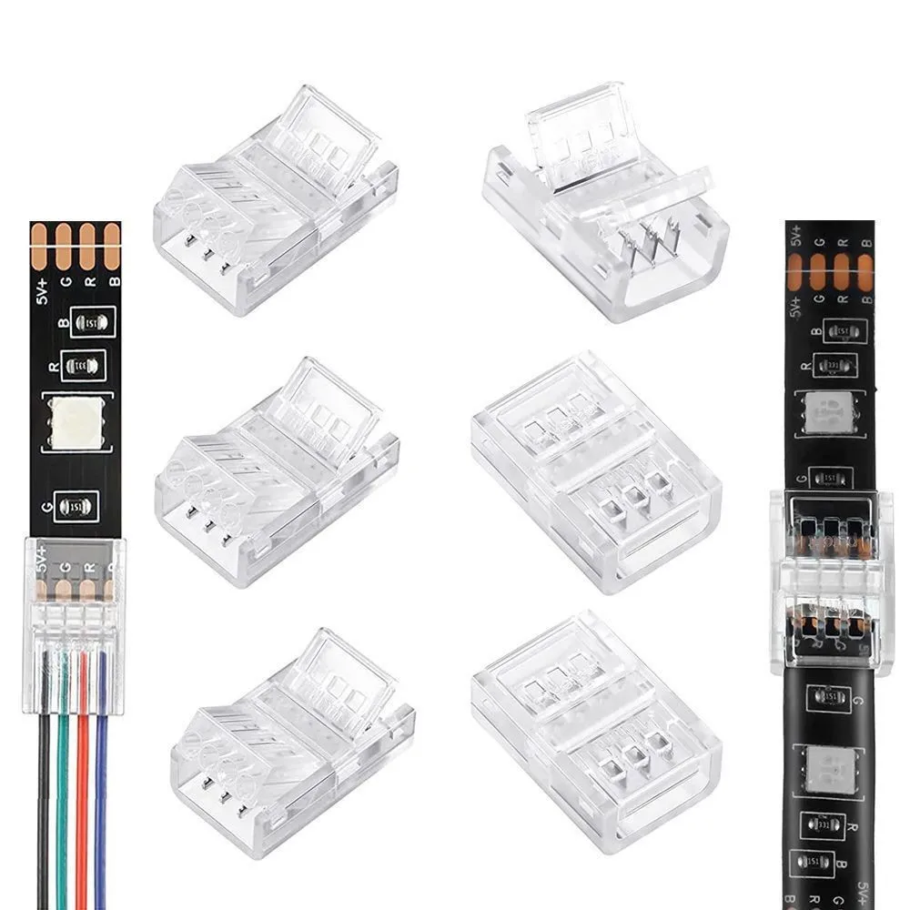รูปสินค้า ตัวต่อสายไฟ LED 5050 แบบ 2-6 ขา 8/10/12 มม.