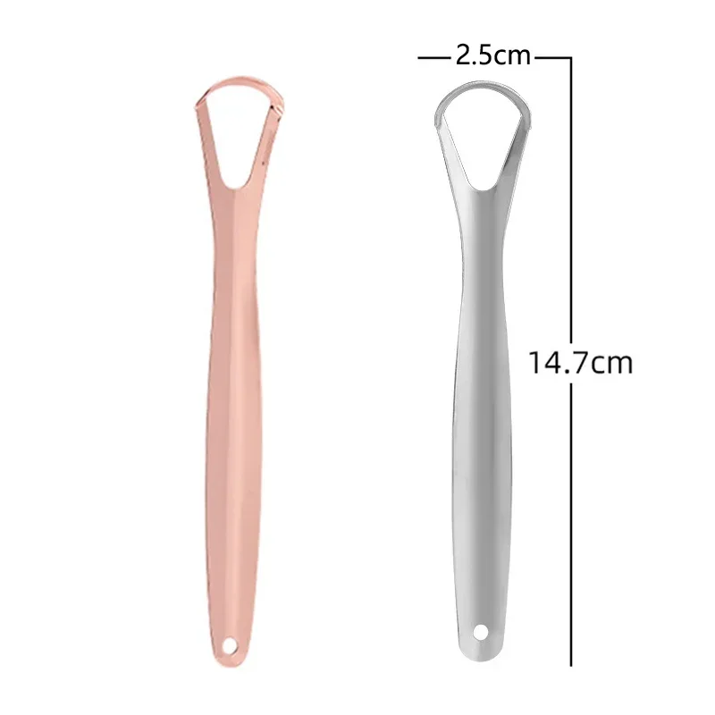 Cleaning Coated Tongue Open Type Tongue Scraper Stainless Steel Oral Tongue Cleaner Brush Toothbrush Oral Hygiene Care Tools