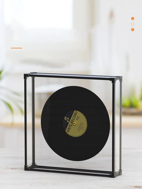 Cornice Per Copertine Di Dischi Vinile 12' - Sostituzione Rapida, Design Nero Minimalista Per Parete - Foto 9