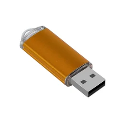 Vibrant USB Flash Drive - Sleek High - Capacity Memory Stick Gift - 64 GB (Yellow)