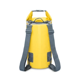 Waterproof PVC Dry Bag Backpack for Outdoor Sports and Water Activities (Yellow)
