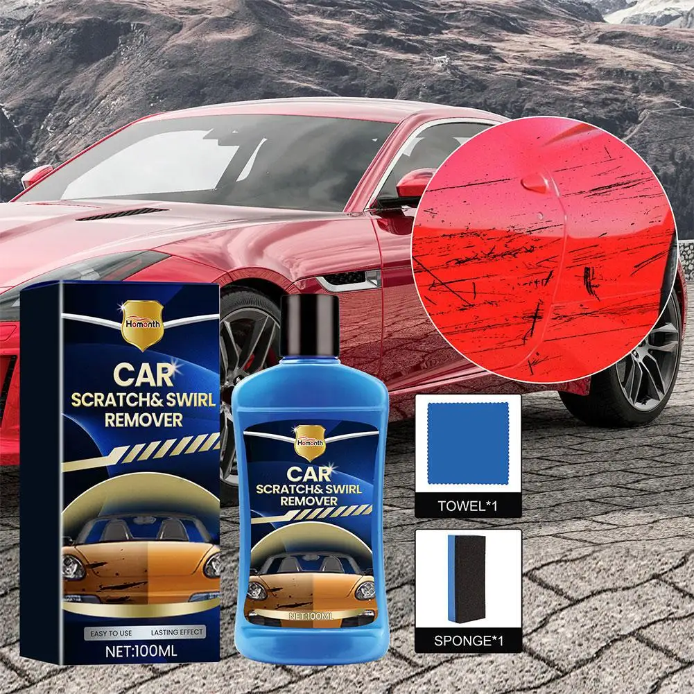 Car Scratch Repairing Wax Kit Professional Car Paint Scratch Repair Agent Nano Car Repair Wax Deep Anti Scratch Remover Fluid