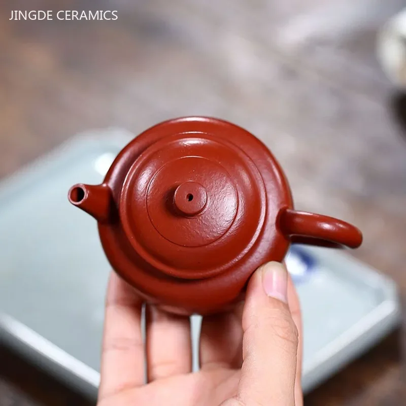90ml Famous Yixing Purple Clay Teapot Raw Ore Dahongpao Filter Tea Pot Home Zisha Beauty Kettle Chinese Customized Tea Set