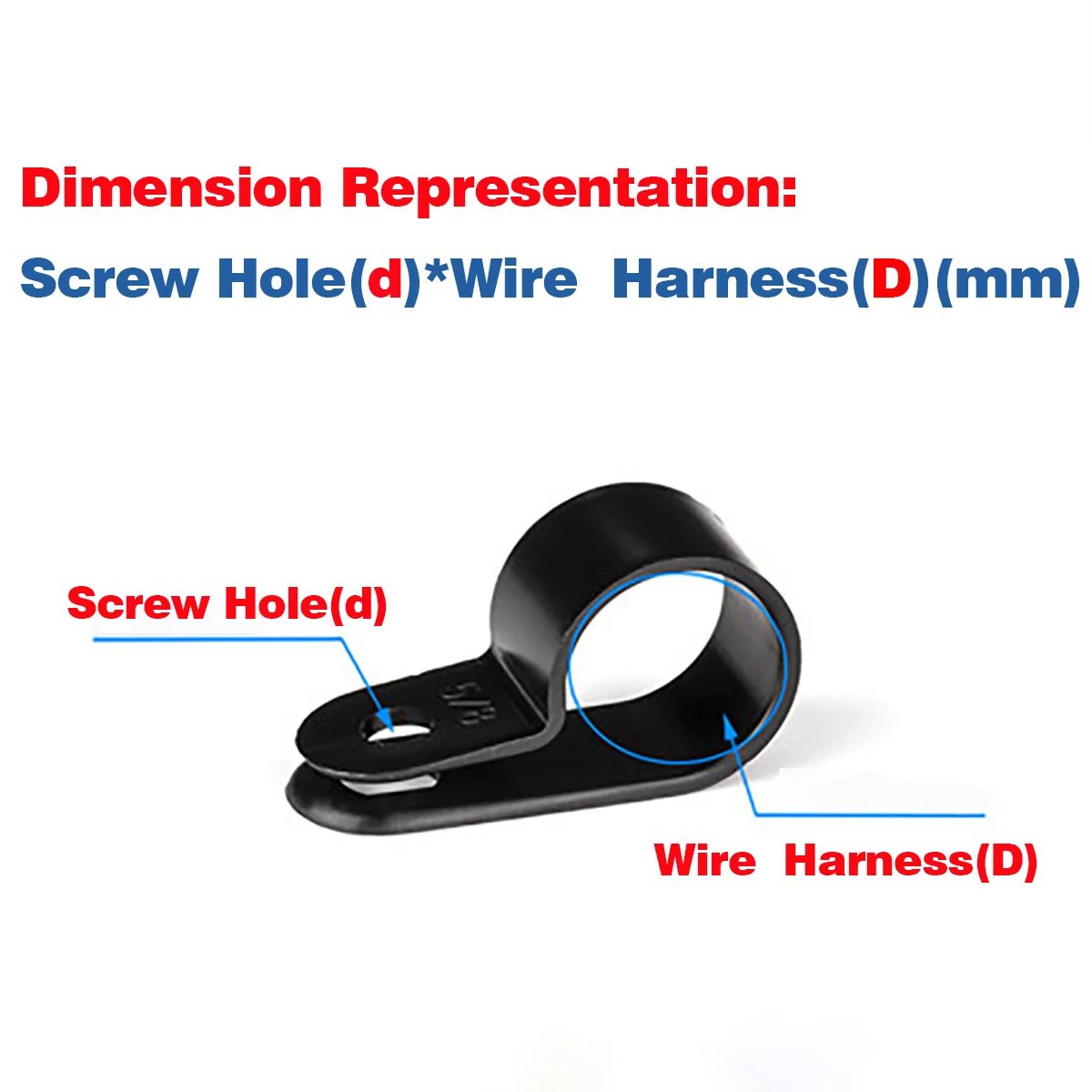 Thickened Wire Fixing Clamp / R-Type Wire Clamp / Cable Clamp