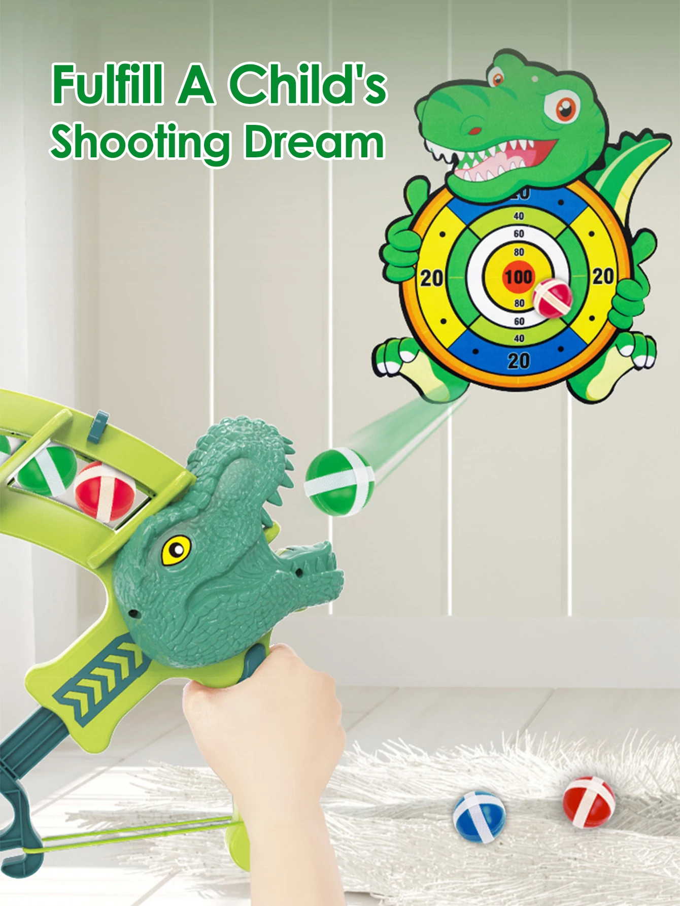 Montessori Throw Sport Slingshot Target Sticky Ball Dartboard Basketball Board Games Educational Children's outdoor Game toy 3