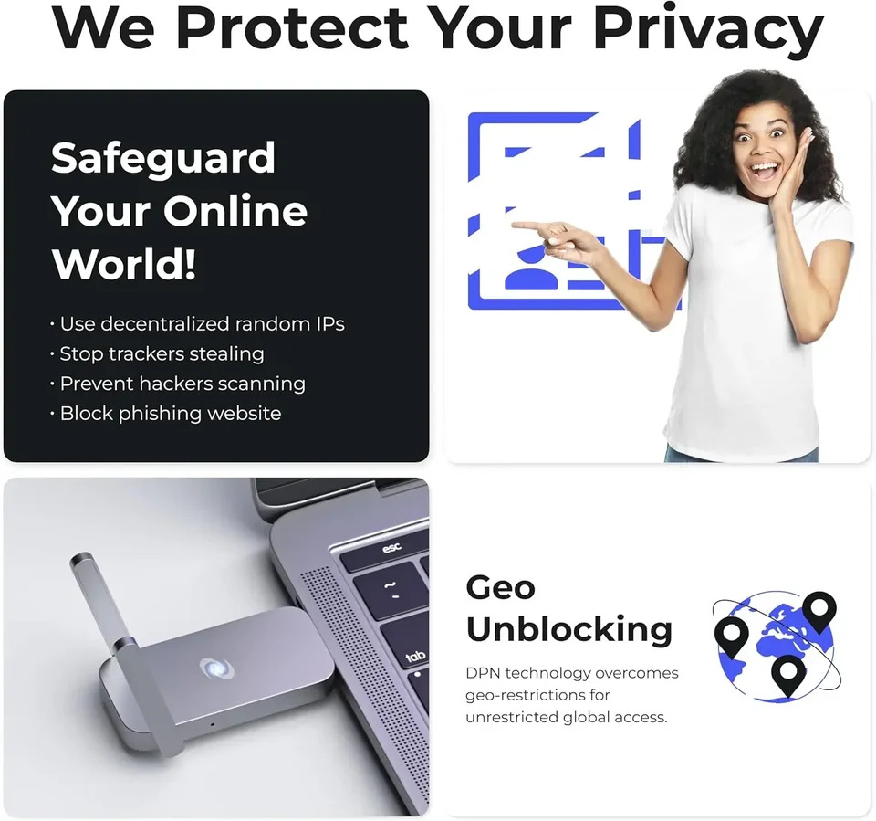 Deeper Connect Air VPN ルーター ポケットサイズのワイヤレス