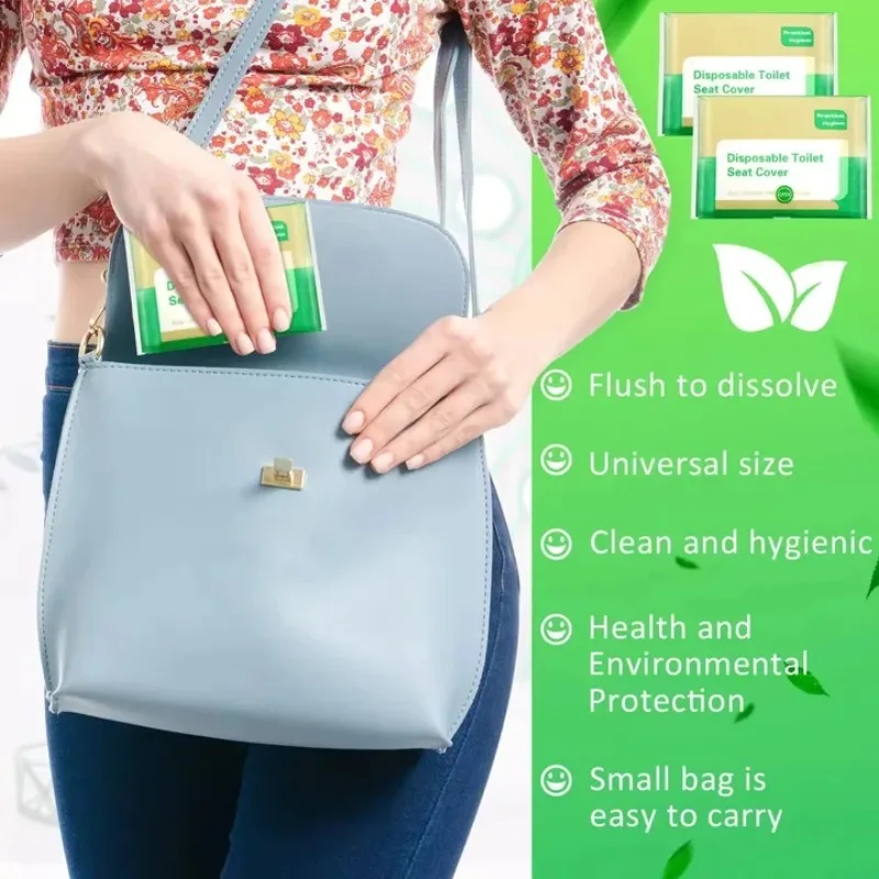 Einweg-Toilettensitzbezüge, Töpfchensitzbezüge, einzeln verpackt, für Reisen, Flugzeug, Camping, draußen, öffentliche Toilette – Detail 5