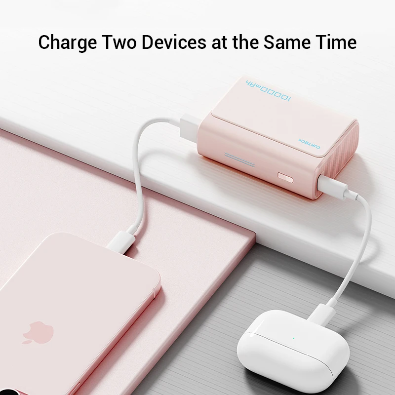 Cuktech Power Bank 10000mAh Pocket Version PB100 USB type C 30W 2-way Fast Charge Mini Powerbank for iPhone 15/14 Xiaomi Huawei 3
