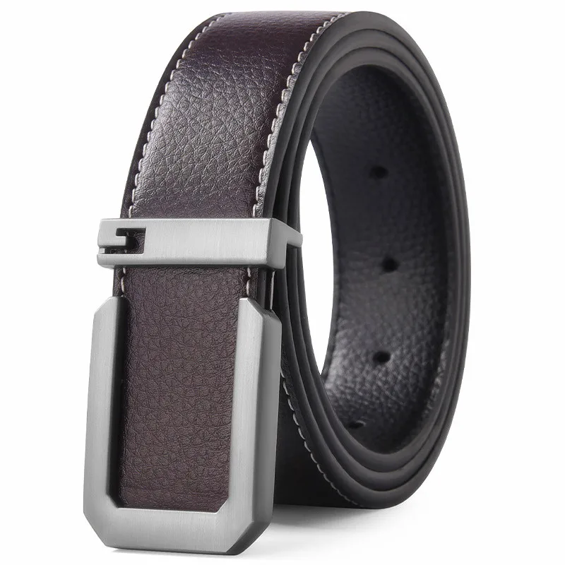 Sleek Unisex Fashion Belt with Silver Buckle – Premium Quality for Casual and Professional Wear