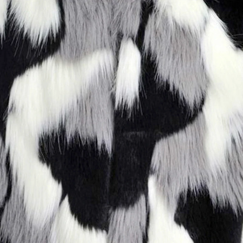 Winter Women Parka Warm Faux Fur Jackets Coats Plus Size Loose O Neck Coat Oversized Outwear Casaco Feminino Short Faux Fur Coat