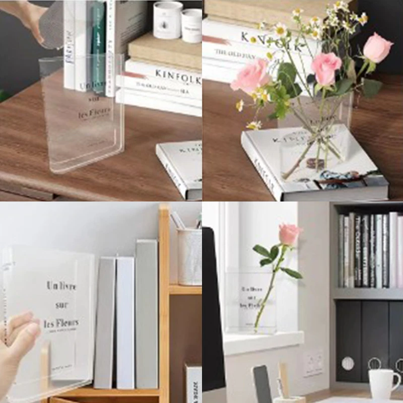 Clear Acrylic Book Vase