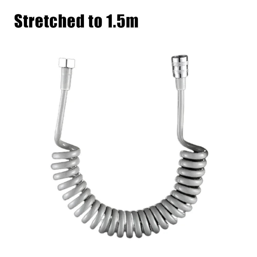 Bathroom Pipe Shower Hose Metal PU Use Telephone Line Style Toilet 1.5M/2M 1pc Accessory Flexible New Practical
