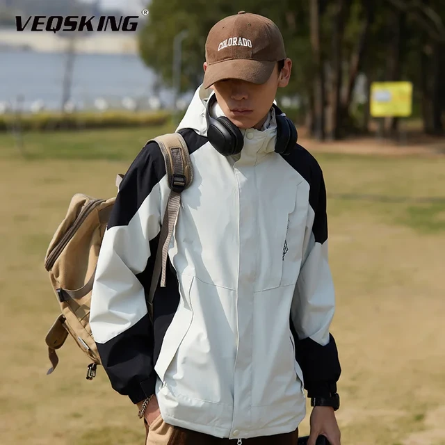 Men Thin Windbreaker Waterproof Jacket Hiking Hunting Jackets