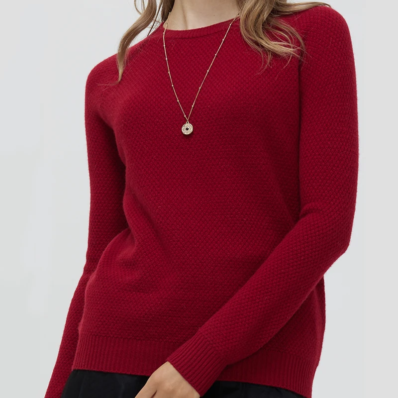 

LINYXIN 2022 100% Merino Wool Winter Cashmere Sweater Women Clothing Warm Fashion Knit Vintage O-neck Pullover Female Pull Femme