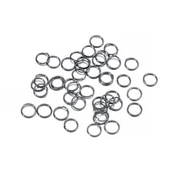 Wholesale Jump Rings for DIY Jewelry Making - 3 - 20mm Split Ring Connectors, Bulk Supplies (Gun black)