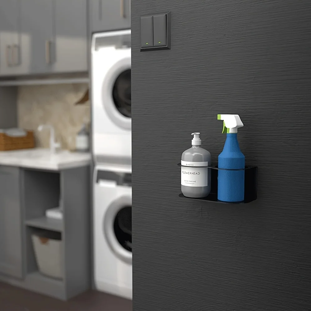 Spray Bottle Holder Metal Spray Can Holder Wall Mount Paint Bottle Organizer Single/Double/Three Holes Rack for Garage and Home 3