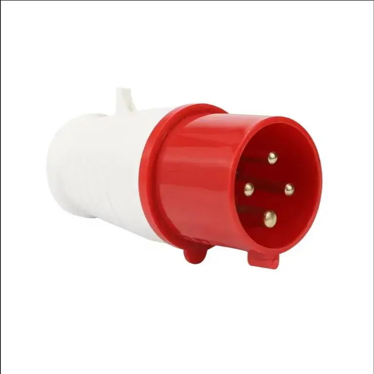 

NEW red 240V 16 AMP 4 Pin Industrial Site Plug & Sockets IP44 3P+E Male/Female Industry Electrical Socket