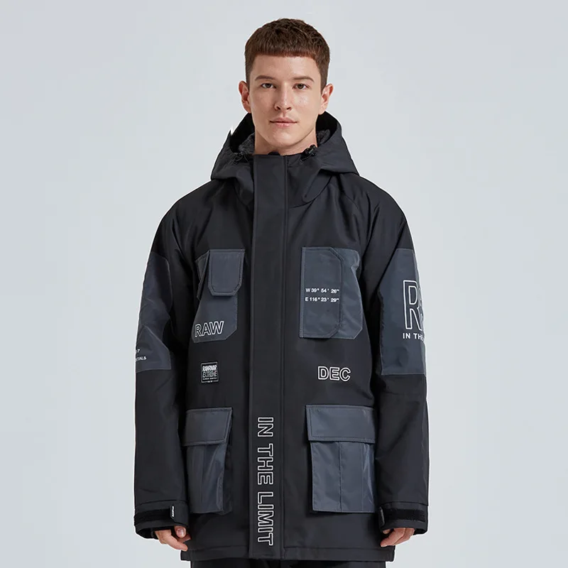 MUTUSNOW Winter Men And Women's Waterproof Windproof Ski Jacket Fashion Breathable Snow Coat Outdoor Snowboarding Clothes