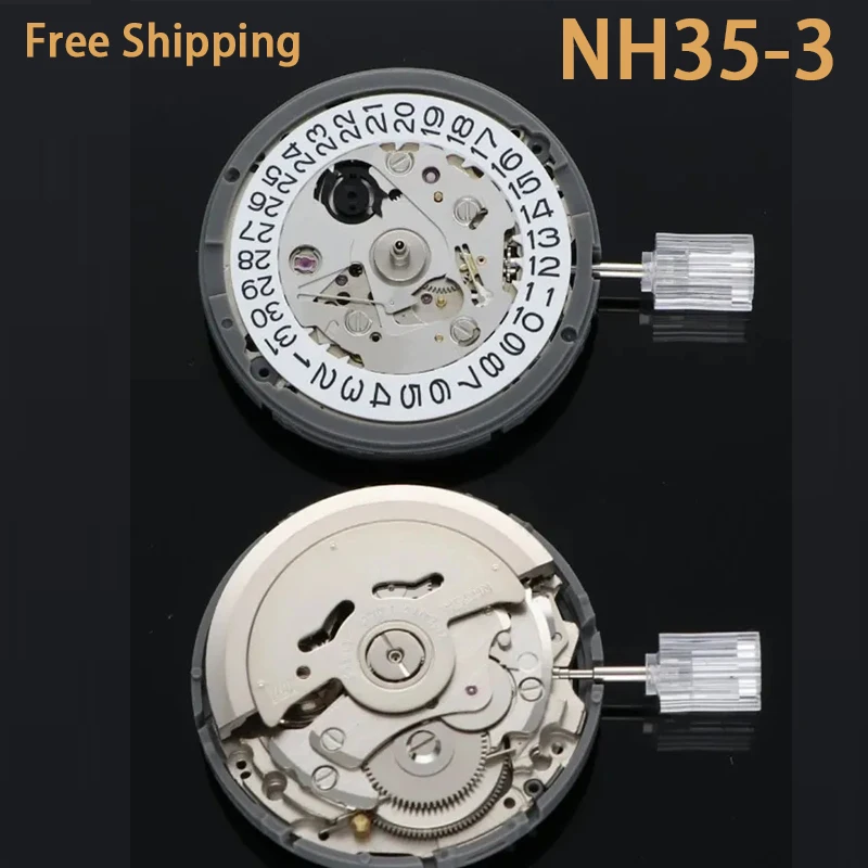 

Seiko Japan imports NH35A-3 New Watch movement Premium Mechanical NH35 White Date wheel 24 Jewels Automatic Self-winding