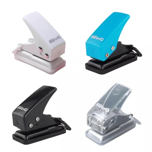 1pc Simple Mini Single Paper Puncher Small Fresh Portable Office Binding  Supplies Journal Scrapbook Hole Punch Stationery