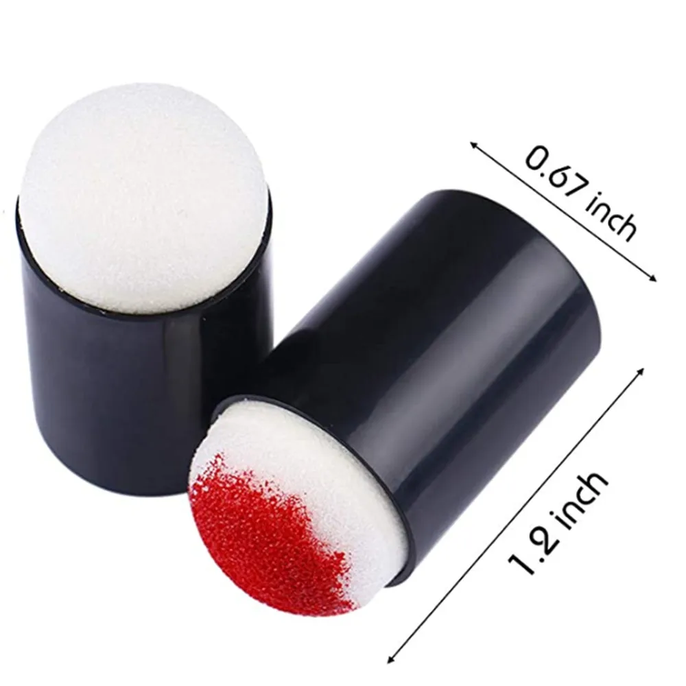 Finger Sponge Daubers 10pcs for Finger Painting Drawing Ink Card Making Commodities Supplies
