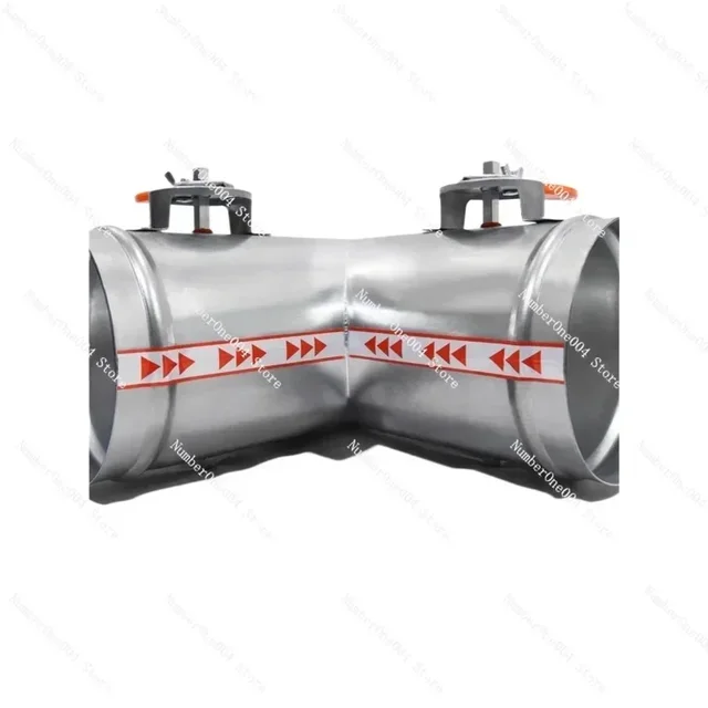 Galvanized Y-type Manual Three-way Valve, Silicone Seal Valve, Fresh Air System Ventilation Valve, Air Volume Control Valve 2