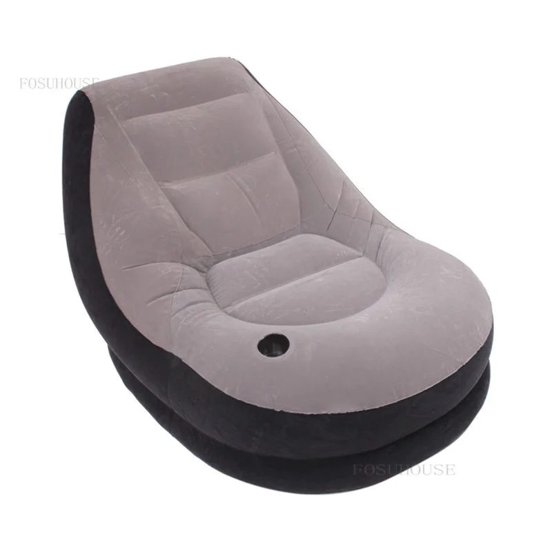 Dormitory Villa Lazy Inflatable Hotel Sofas Bedroom Tatami Apartment Single Sofa Bed Outdoor Travel Folding Sofa Chair for Beach