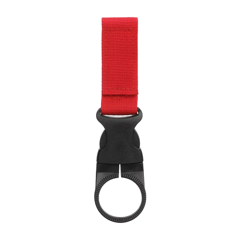 Portable Outdoor Kettle Buckle Backpack Water Bottle Hanger Holder Clip Camping Hiking Military Nylon Webbing Buckle Strap