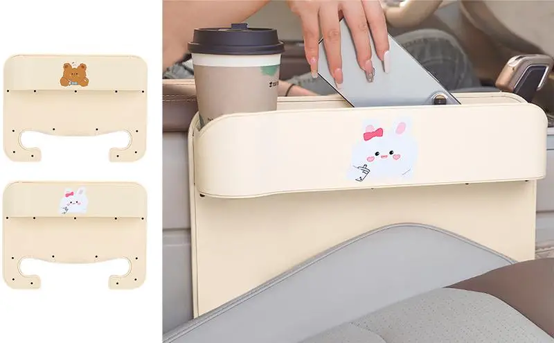 

Universal Car Seat Side Crevice Organizer Car Seat Seam Wedge Storage Box Multifunctional Seat Gap Slit Pocket Catcher Organizer