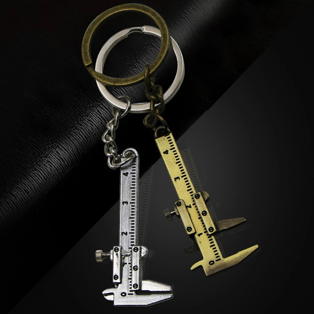 

0-40mm Measuring Tool Keychain Car Keychain Portable Mini Vernier Caliper Ring Ruler Brand New High Quality Replacement Part