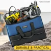 Heavy Duty Wide Mouth Tool Bag with Pockets, Organizer for Men's Tool Storage and Transport 4