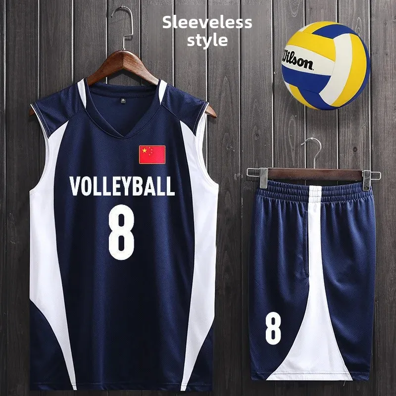 New Volleyball Jerseys Men's Women's Competition Suit Quick Dry Air Conditioned Sports Training Short Sleeves Printed