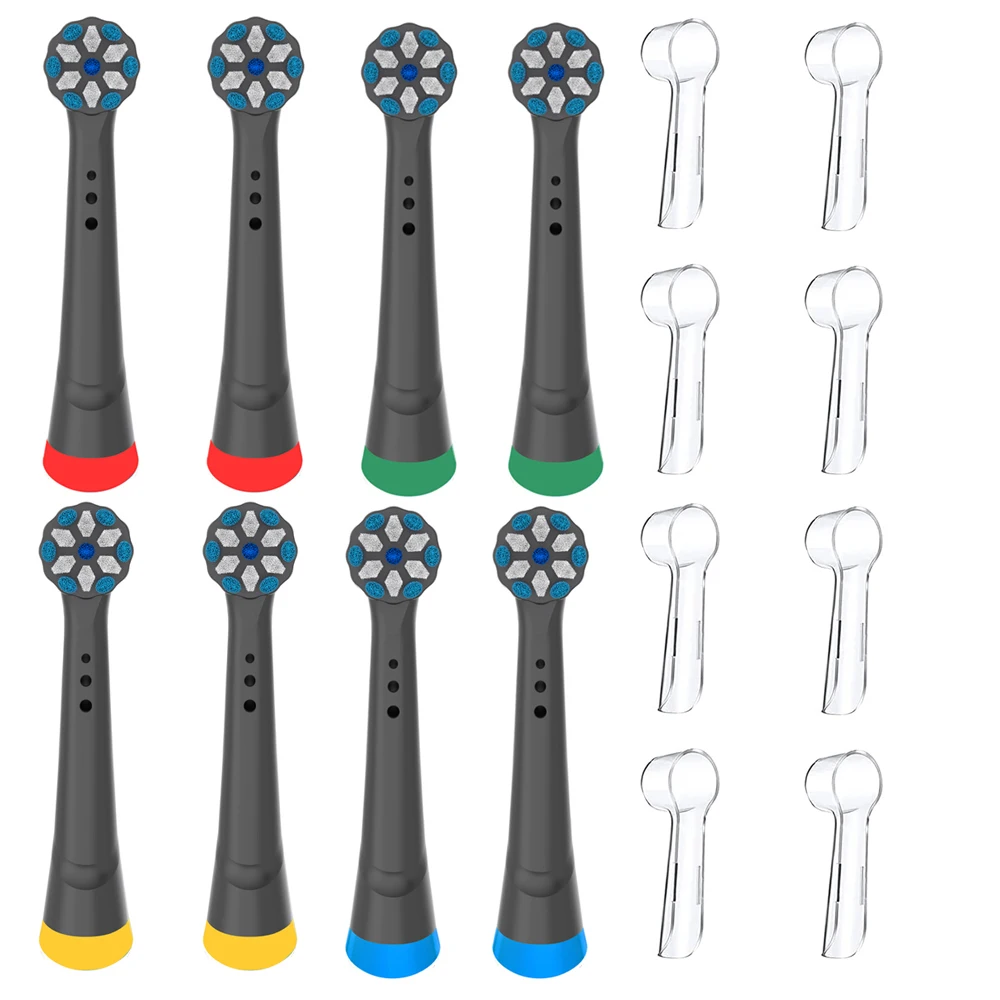 Compatibile Con Oral-B Io 3/4/5/6/7/8/9/10 Serie Ultimate Clean Testine Di Ricambio Per Spazzolino Elettrico Con Coperchi, Confezione Da 8