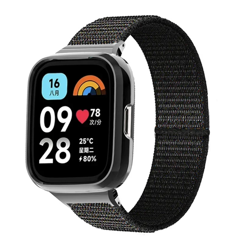 

Цветной нейлоновый ремешок для Redmi Watch 3 Active, Защитный Браслет для Mi Watch lite, металлический корпус для Redmi Watch 2 Lite