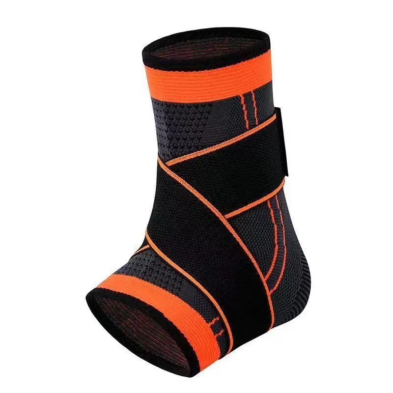 thumbnail image 1 of Tobillera de compresión ajustable para correr, fútbol, baloncesto, nailon tejido, vendaje para gimnasio, 1 of 5