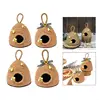 Handmade Woven Rope Bees Hives Hanging Ornament with Decorative Bowknot for Seasonal Festivities Bees Party Decors 87HA 1