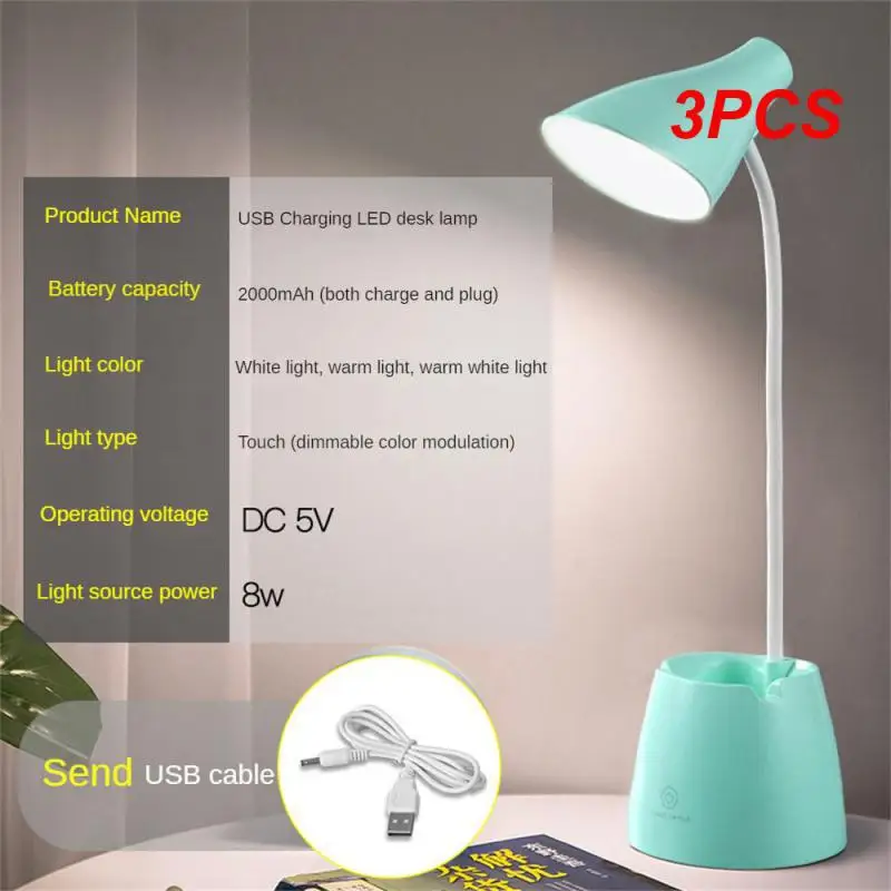 

Flexo Led Table Lamps Usb Touch Dimmable LED Stand Desk Light Reading Lamp Modern Flexible Study Lamp with Pen Holder lamp