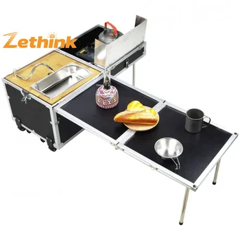 Portable Kitchen Sink & Grill 1