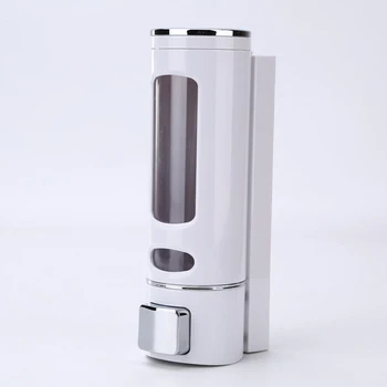 400ml เครื่องจ่ายสบู่เหลวติดผนังแชมพูและครีมนวดผมกาว Handwashing Fluid Dispenser 7