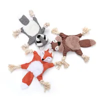 Plush Dog Toy Squirrel Fox Shape Containing Ringing PaperBBCall Pets to Relieve Boredom Bite-Resistant Toys 1