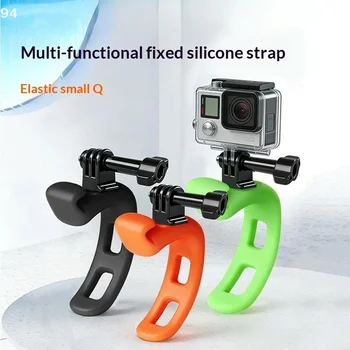 1 Pezzo Supporto Regolabile in Silicone Ronkoen per Action Camera, Mini Staffa Flessibile per Accessori Action Camera Insta360, Articoli di Cancelleria NF