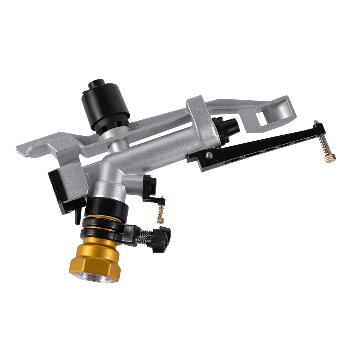 360&deg; Adjustable Horizontal Swing Arm Spray Gun 1.2" Female Thread Long Spray Distance Sprinkler 4 Nozzle Garden Irrigation Tools