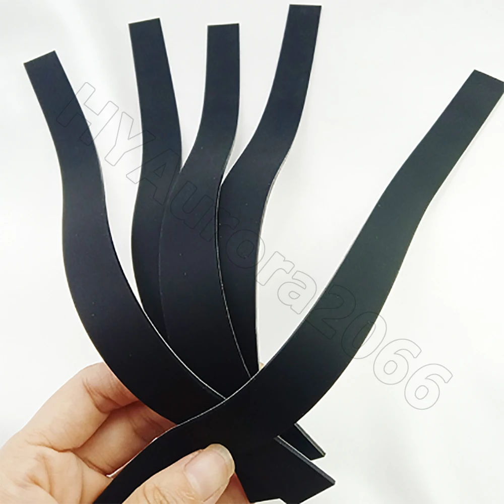 Sealing strip tape rubber seal strip silicone seal strip 1Pc thick 0.5-3mm black silicone rubber self adhesive anti-skid shock absorption L=300mm