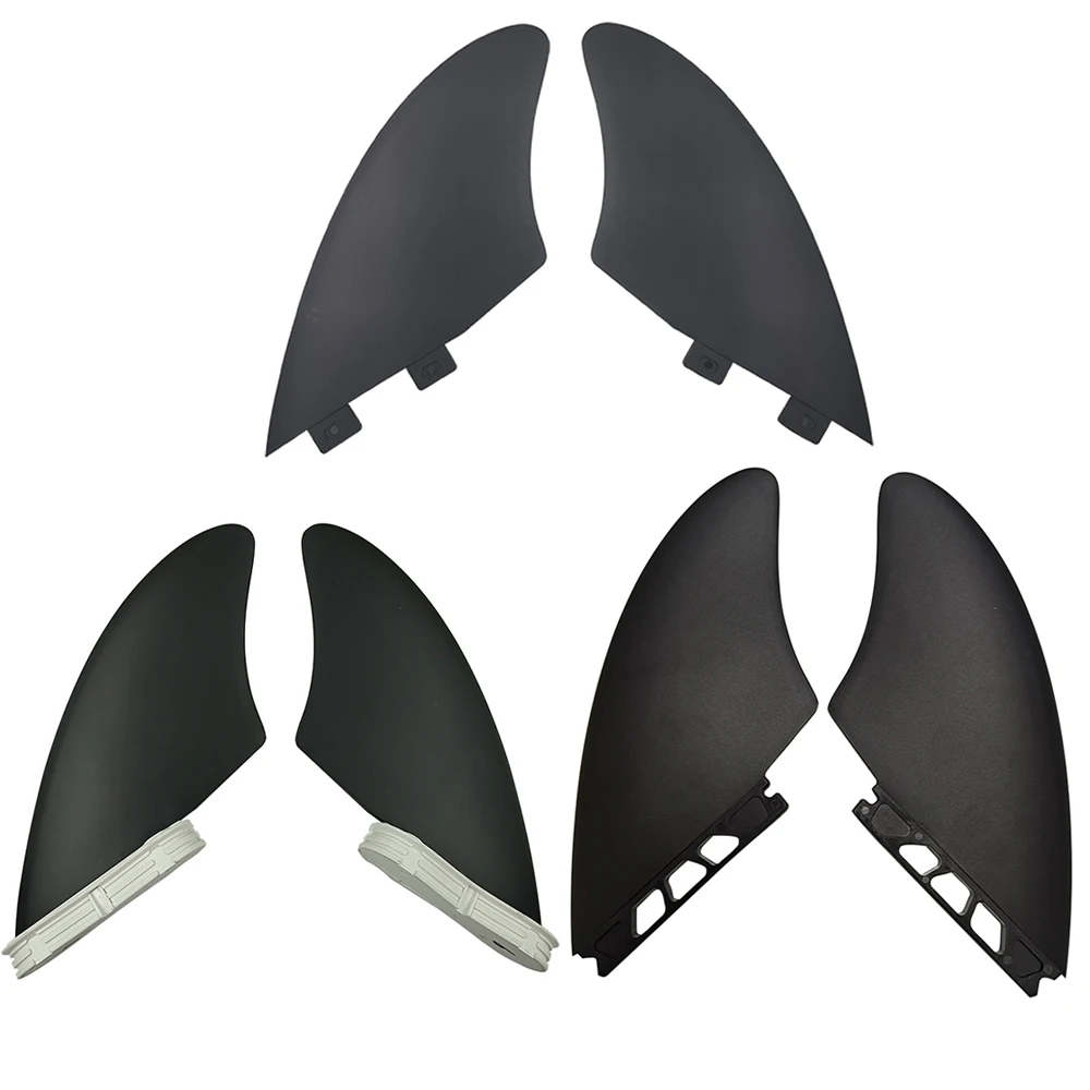 Nylon + Plastic Twin Surfboard Fin Keel Fin 2PCS/Set K2 Double Tabs/Double Tabs2/Single Tabs Surfing Fin High Quality Surf Fin 【shaber】factory supply pom plastic coated bearing bs620242 15 high wear resistance high quality nylon pulley