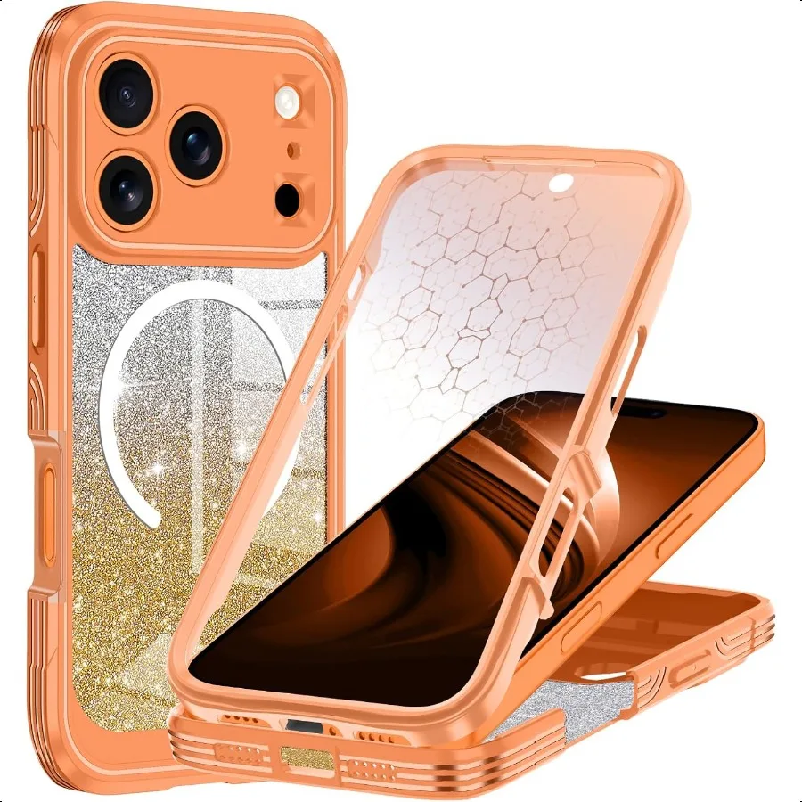 iPhone 17 Pro Max Case with Tempered Glass Protection